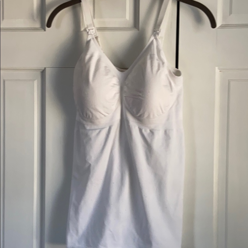 Set of three maternity and nursing tanks